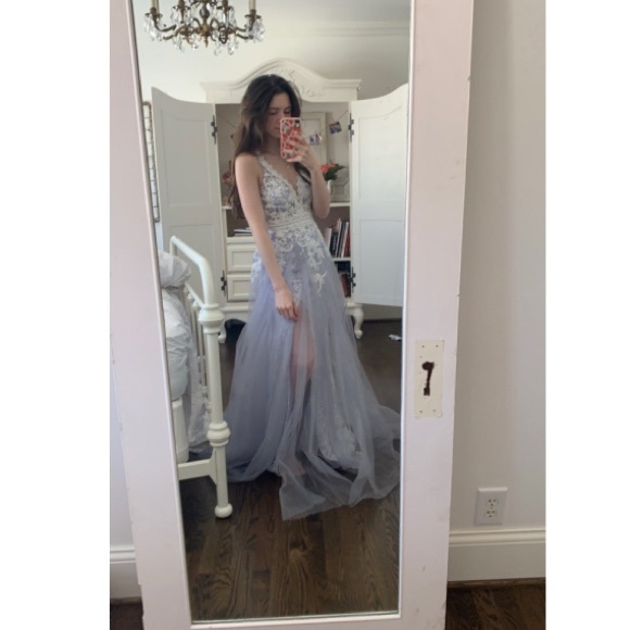 Light purple Sherri Hill prom dress worn once with no rips or flaws. - Picture 1 of 8